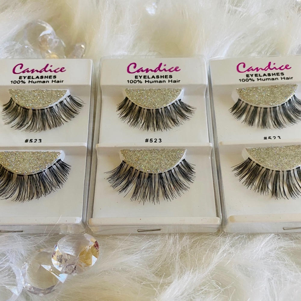 3 Pairs! Beautiful Eyelashes. 100% human hair